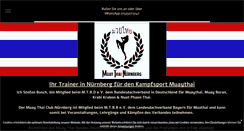 Desktop Screenshot of muaythai-nuernberg.de