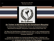 Tablet Screenshot of muaythai-nuernberg.de